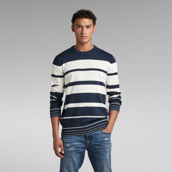 G-Star Raw Irregular Stripe Sweater Salu