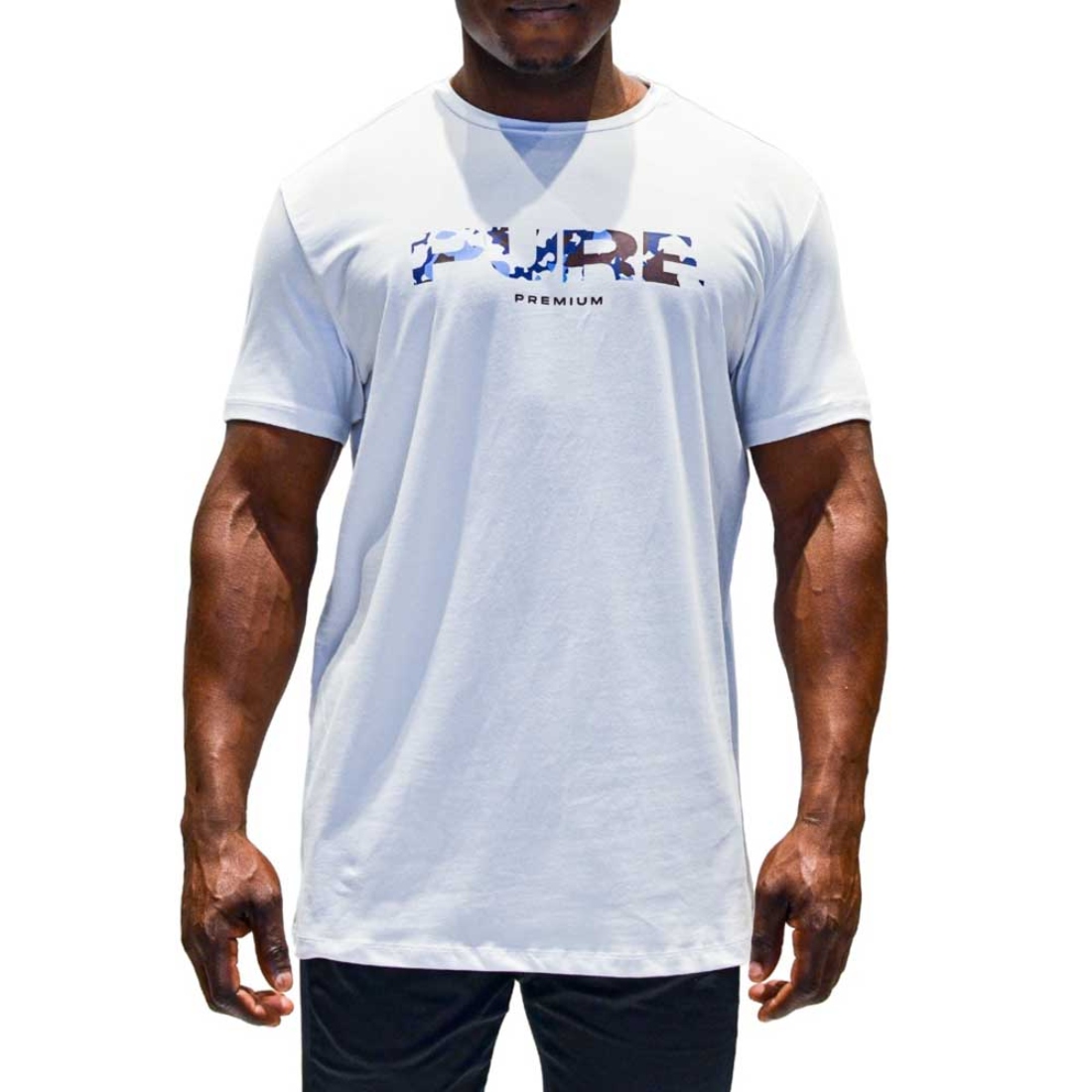 Pure Premium Deep Camo S/S Tee Wht Pure Premium Deep Camo S/S Tee Wht