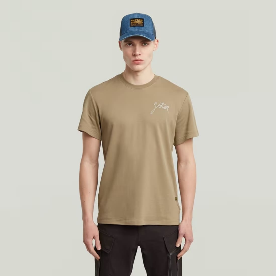 G-Star Raw Script S/S Tee Safari G-Star Raw Script S/S Tee Safari