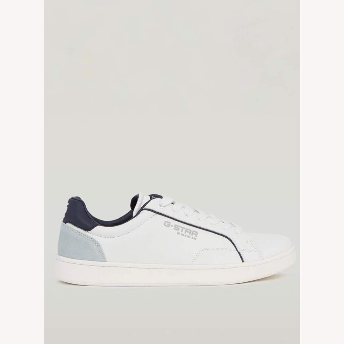 544-877 (1) G-Star Raw Cadet Iv Lea Wht/Navy - Image 1